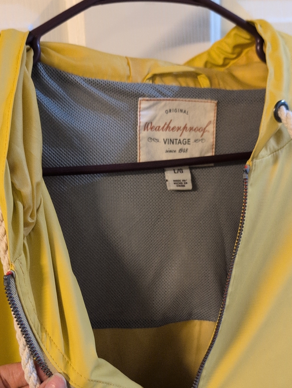 Weatherproof Yellow Hooded Zip Jacket - Picture 9 of 11